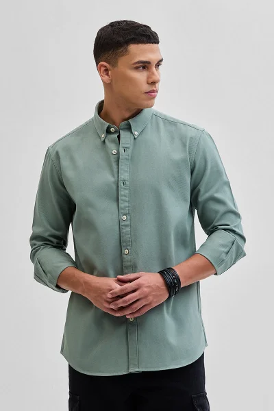 سنيتش Sage Solid Twill Shirt