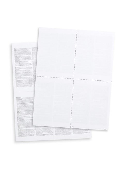 Blank 2024 W2 4-Up (Down), 500-Pack, 500 Employee Forms, Designed For Quickbooks And Accounting Software, Ideal For E-Filing, Works With Laser Or Inkjet Printers, 500 Four Part Forms