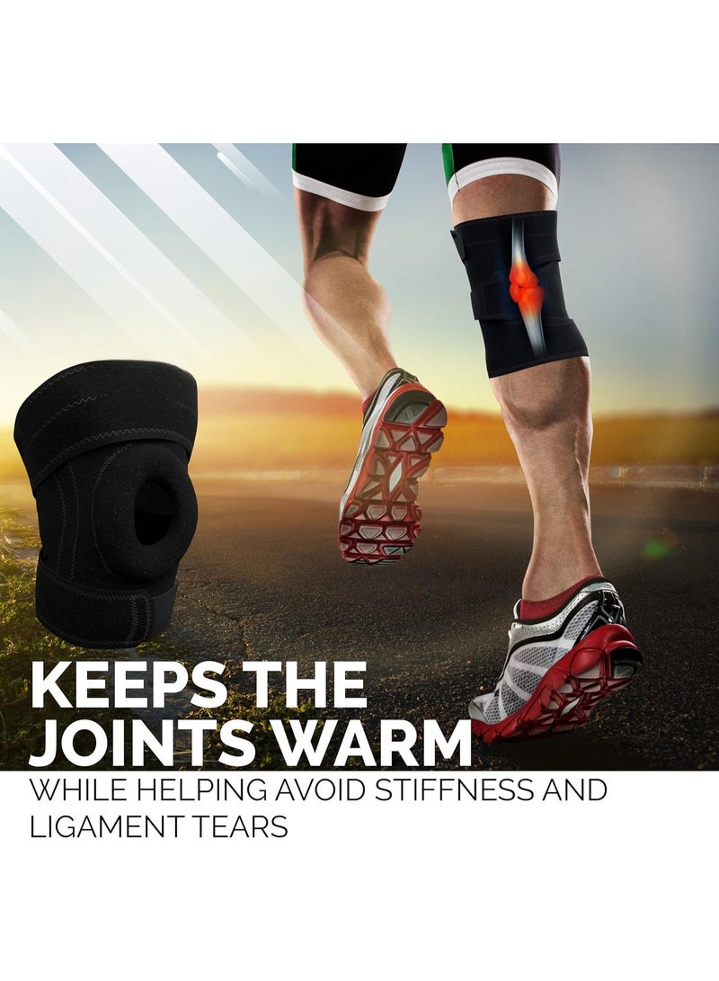 دعامة ركبة للركض من نيوبرين مرنة - دعم قابل للتعديل لتخفيف الألم، منع الإصابات ودعم الركبة المصابة بالتهاب المفاصل - للرجال، النساء والشباب - Image 3