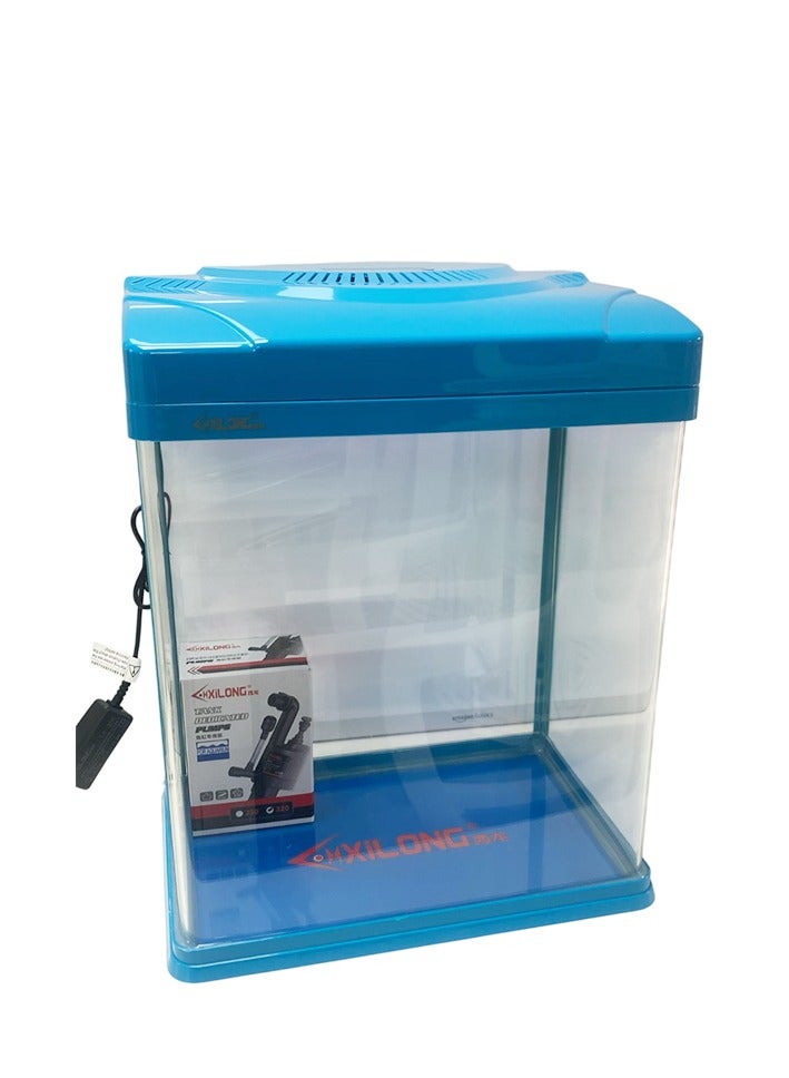 Tankii Mini Aquarium Blue