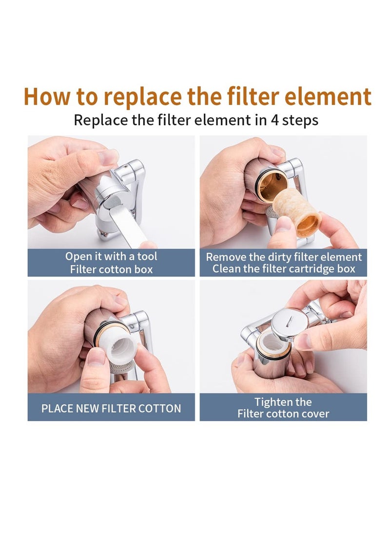 Excefore Faucet Extender, 1080° FilterSwivel Faucet Aerator, Durable Splash Proof Faucet, 2 Types of Water Discharge Model, Multifunctional Robot Arm for Cleaning Eyes/Hair/Face for Kitchen and Bathroom  - Image 2