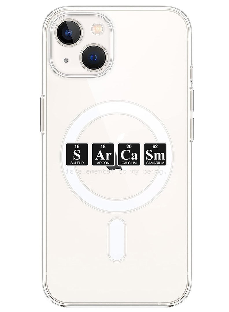 Theodor Magnetic Case for iPhone 13 6.1-inch Compatible with MagSafe Wireless Charging, Shockproof Phone Bumper Cover Sarcasm copy - Image 1