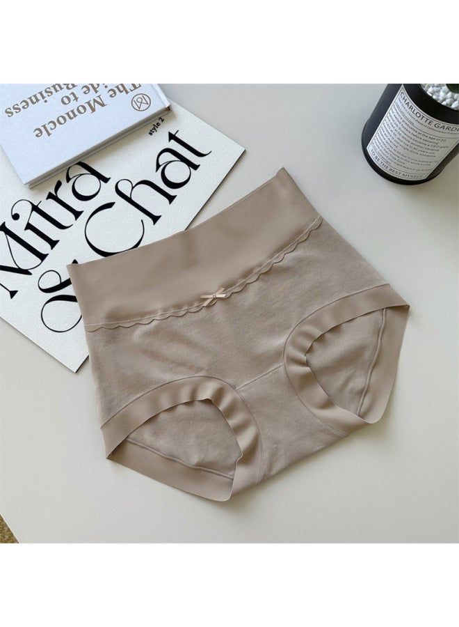 Xinjiang Long-staple Cotton Underwear Women's 7a Grade Pure Cotton High Waist Traceless Girls Cotton Antibacterial Breathable Crotch Women's Briefs