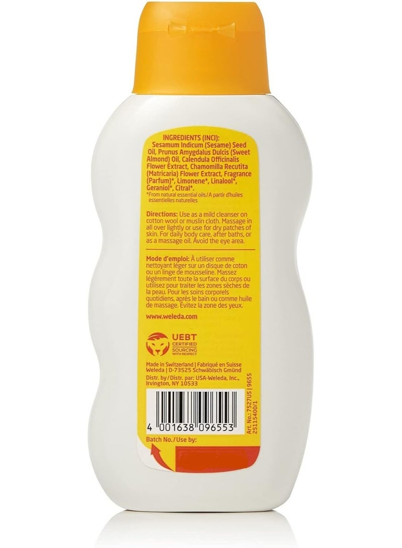 Weleda زيت ويليدا للأطفال بالكالندولا (خالي من العطور) 200 مل – زيت مرطب لطيف لبشرة الأطفال الحساسة - Image 2
