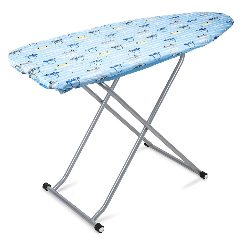 MOREYAJI Moreyaji Wooden Self Standing Foldable Height Adjustable Premium Ironing BoardIron Table Stand with Press Holder Color May Vary MultiColor Make in India  - Image 4