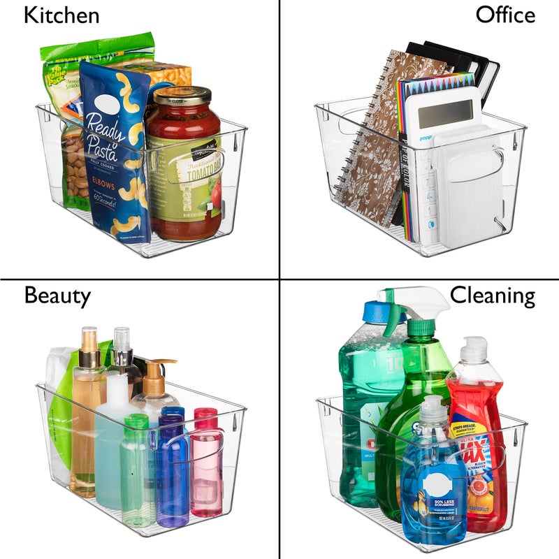 ClearSpace Clear Plastic Storage Bins â€“ Perfect Kitchen Organization and Storage or Pantry Storage â€“ Fridge Organizer, Pantry Organization and Clear Storage Bins, Cabinet Organizers - Image 4