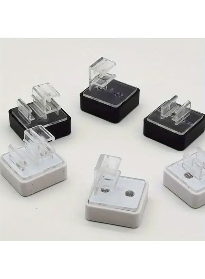 Magnetic Display Stand Double Sided Card Frame White 35x31mm Desktop Organizer - Image 1