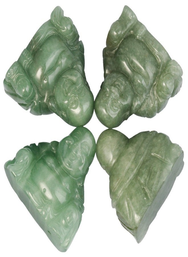 mookaitedecor Green Aventurine Happy Buddha Crystal Figurine Carved Statue Pocket Stone Home Decoration 1.5 inch - Image 4