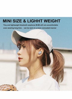 Excefore Single Bluetooth Earbud Mini Invisible Bluetooth Wireless Hidden Headphone for Work Music Relax Painless for Android Blue Tooth in-Ear Noise Cancelling HD Sound Quality Fast Pairing IPX7 Waterproof  - Image 4