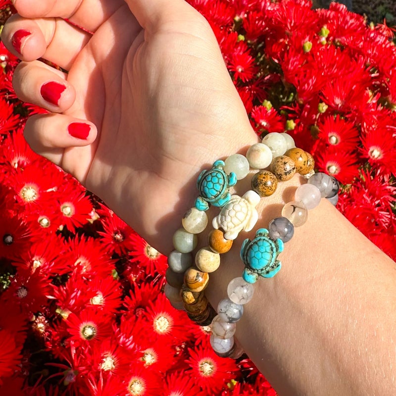 Fahlo Sea Turtle Tracking Bracelet, Elastic, Supports The Sea Turtle Conservancy, one Size fits Most for Men and Women (Coral Reef Pink) - Image 3