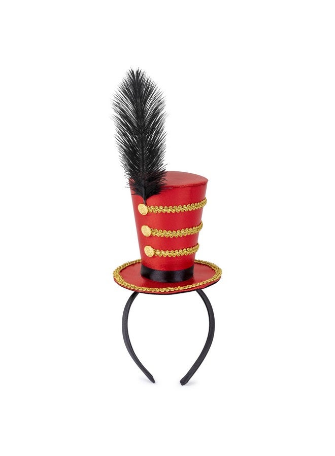 Dress Up America Dress-Up-America Ringmaster Hat Headband - Perfect for Ring Master Costume Female, Women, Themed Costumes, Womens Ringmaster Hat, Lion Tamer Costume, and Mini Top Hat  - Image 1