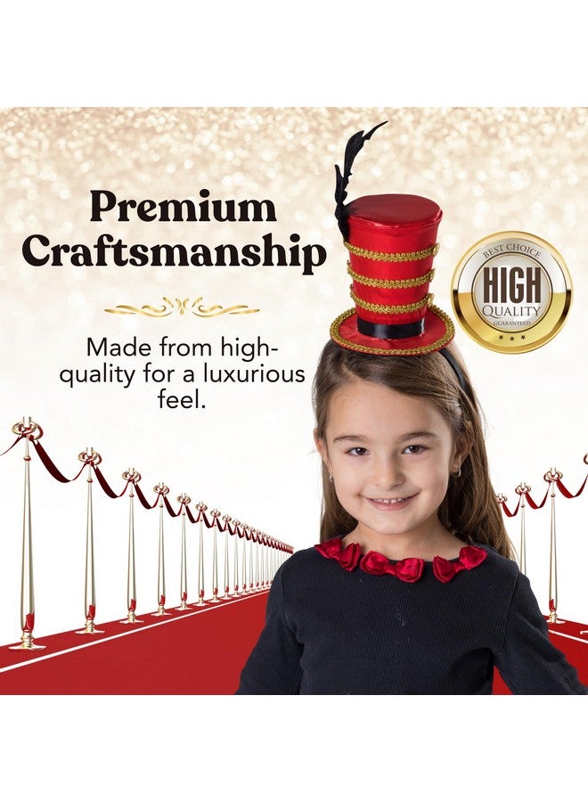 Dress Up America Dress-Up-America Ringmaster Hat Headband - Perfect for Ring Master Costume Female, Women, Themed Costumes, Womens Ringmaster Hat, Lion Tamer Costume, and Mini Top Hat  - Image 4