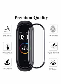 Y&D Protective film, Compatible with Xiaomi Mi Smart Band 6, Full Cover/Bubble Free/Touch Sensitive/Anti-Scratch/Not Glass Film(4PCS)  - Image 4