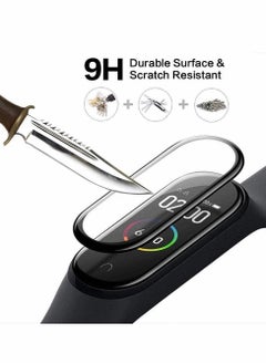 Y&D Protective film, Compatible with Xiaomi Mi Smart Band 6, Full Cover/Bubble Free/Touch Sensitive/Anti-Scratch/Not Glass Film(4PCS)  - Image 2