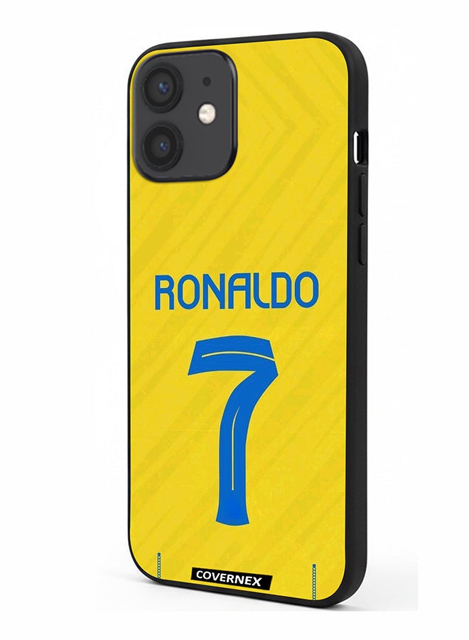 Covernex Apple iPhone 12 Mini Protective Case Cover Printed Featuring Cristiano Ronaldo Jersy Design - Image 1