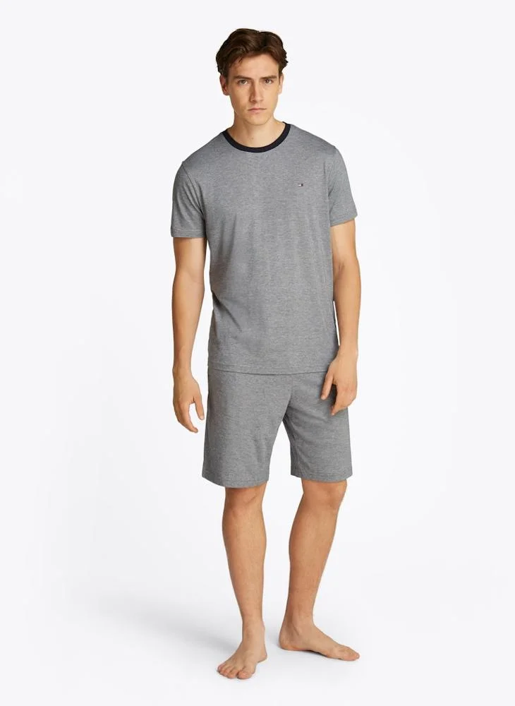 TOMMY HILFIGER Crew Neck T-Shirt & Shorts Set