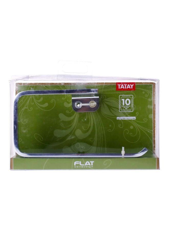 NIBEMINENT Flat Towel Ring Holder Chrome - Image 3