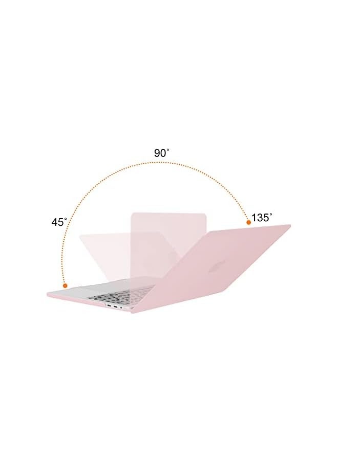 Mosiso Compatible with MacBook Pro 15 inch Case 2019 2018 2017 2016 Release A1990 A1707 with Touch Bar, Plastic Hard Shell Case Cover & Screen Protector, Rose Quartz - Image 2