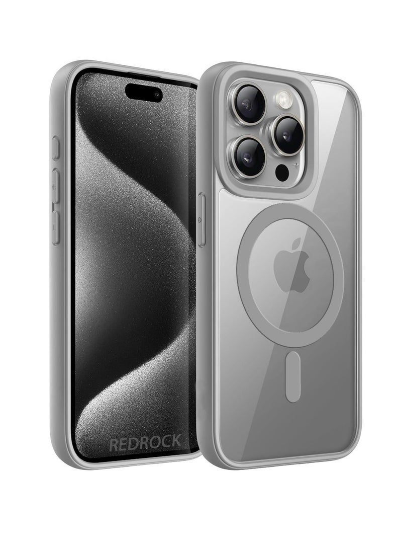 Protective Shockproof Ultra Slim Bumper Designed Magnetic MagSafe Case Cover For Apple iPhone 15 Pro Max Natural  - Image 1