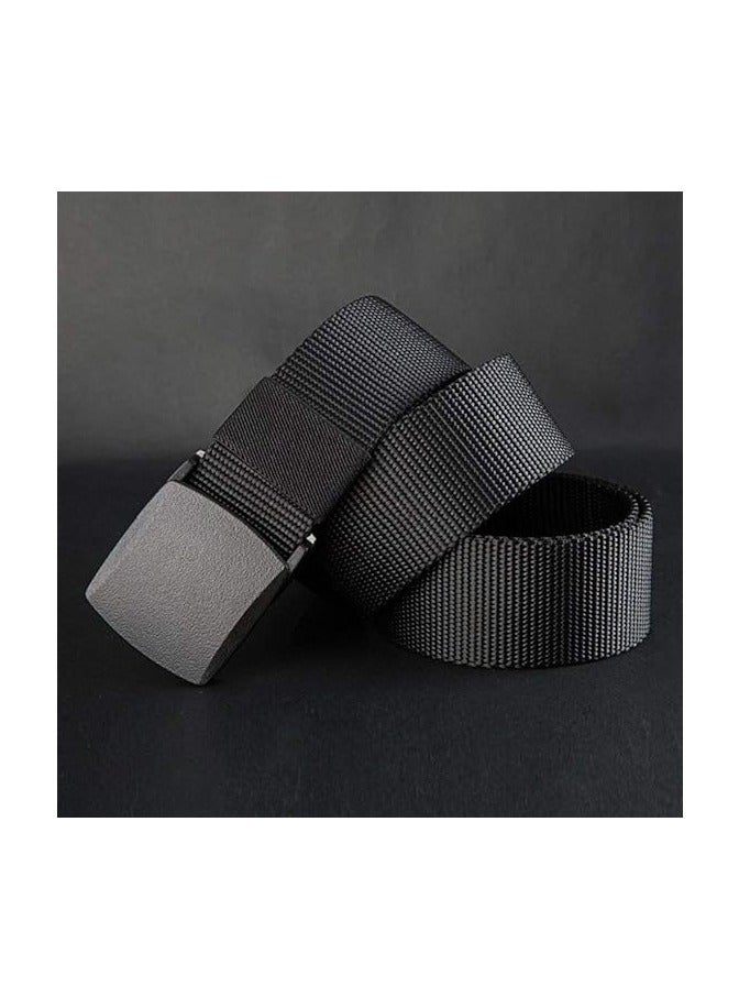 Unisex Ha Casual Nylon Belt, Green - Image 2