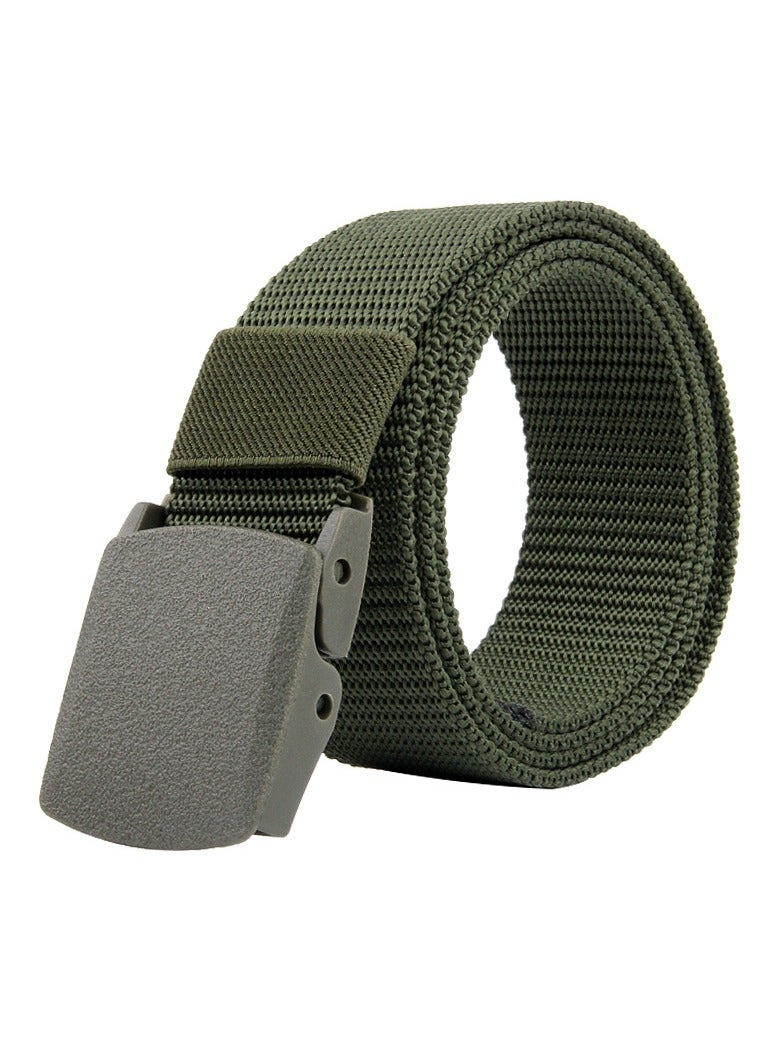 Unisex Ha Casual Nylon Belt, Green - Image 1