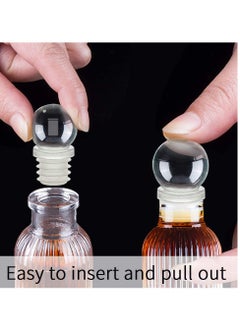 KASTWAVE Wine Bottle Stoppers, 24 Pack Wine Stoppers, Reusable Wine Corks Bottle, for Decanter Beverages Champagne Liquors Oils Diffuser Bottles  - Image 2