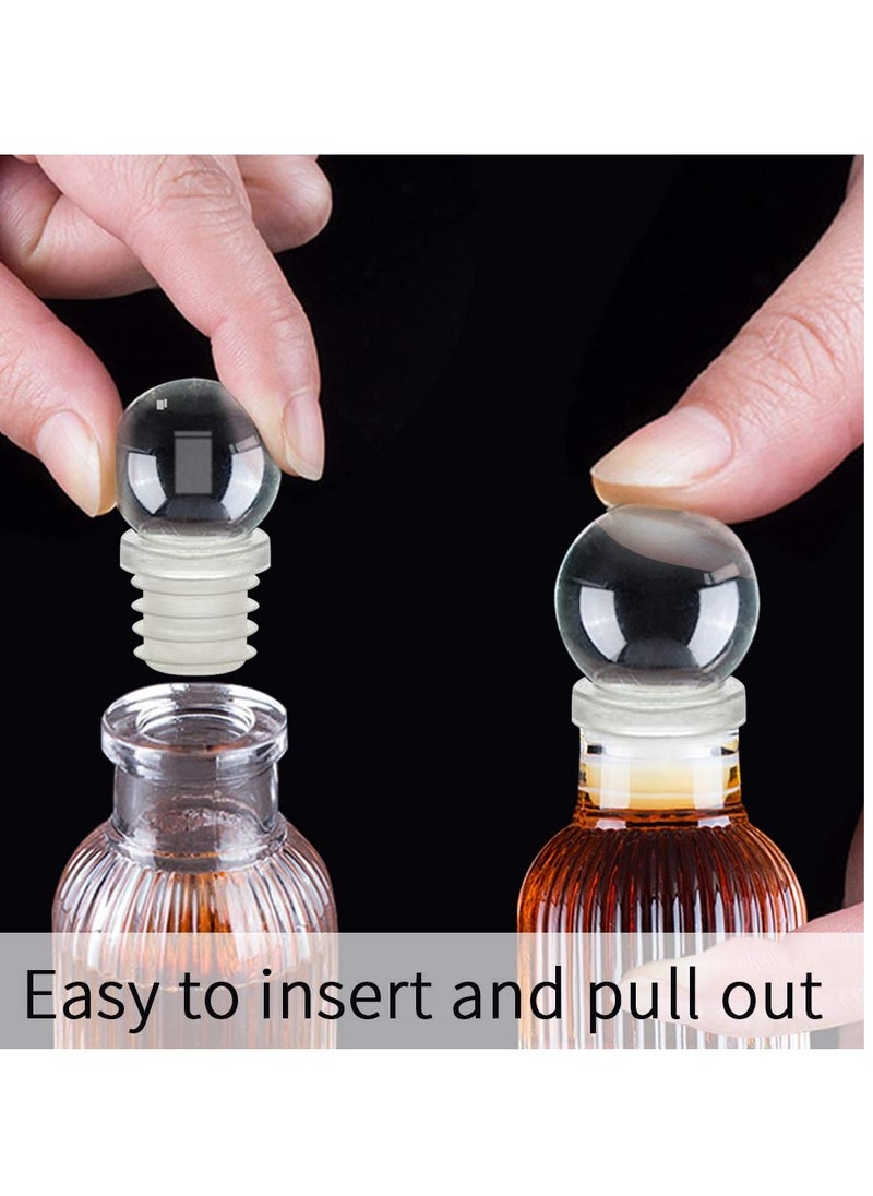 KASTWAVE - Wine Bottle Stoppers, 24 Pack Wine Stoppers, Reusable Wine Corks Bottle, for Decanter Beverages Champagne Liquors Oils Diffuser Bottles - Image 1