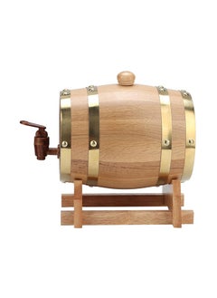 Home Care Wine Barrel, 1.5L White Oak Aging Barrel, Whiskey Barrel Dispenser Wine Bucket, Age Your Own Whiskey, Beer, Wine, Bourbon, Tequila, & More  - Image 3