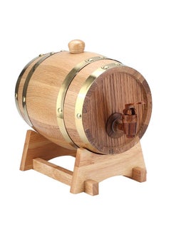 Home Care Wine Barrel, 1.5L White Oak Aging Barrel, Whiskey Barrel Dispenser Wine Bucket, Age Your Own Whiskey, Beer, Wine, Bourbon, Tequila, & More  - Image 2