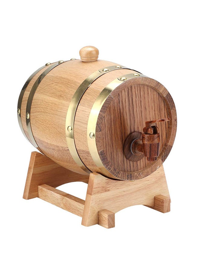 Home Care Wine Barrel, 1.5L White Oak Aging Barrel, Whiskey Barrel Dispenser Wine Bucket, Age Your Own Whiskey, Beer, Wine, Bourbon, Tequila, & More  - Image 2
