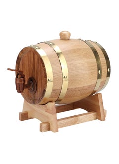 Home Care Wine Barrel, 1.5L White Oak Aging Barrel, Whiskey Barrel Dispenser Wine Bucket, Age Your Own Whiskey, Beer, Wine, Bourbon, Tequila, & More  - Image 1