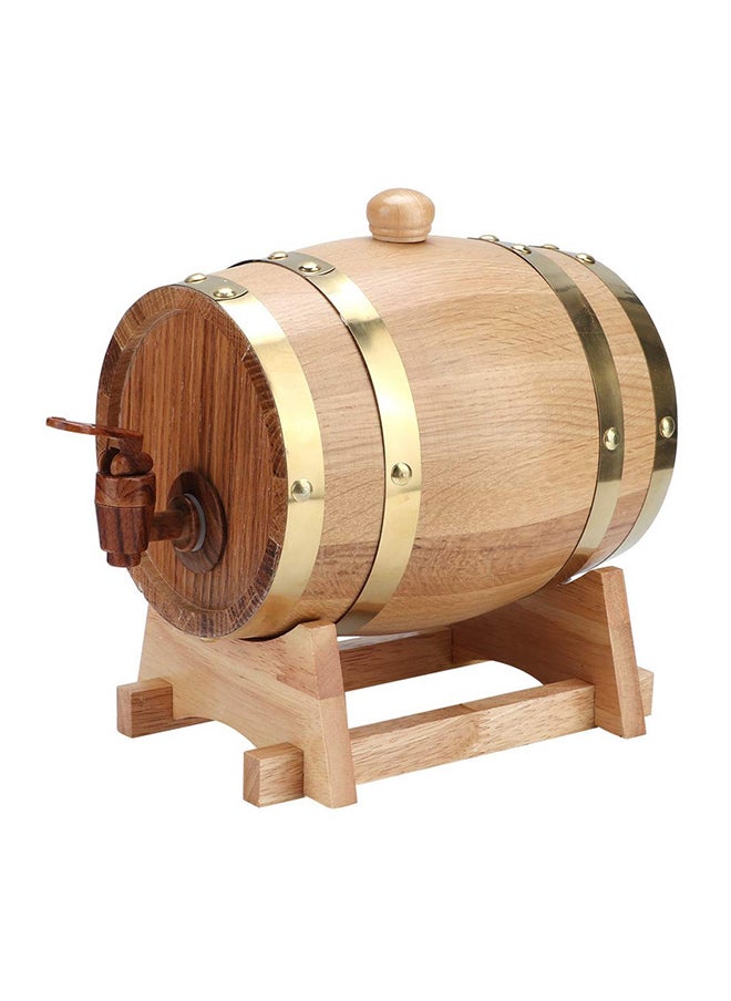 Home Care Wine Barrel, 1.5L White Oak Aging Barrel, Whiskey Barrel Dispenser Wine Bucket, Age Your Own Whiskey, Beer, Wine, Bourbon, Tequila, & More  - Image 1