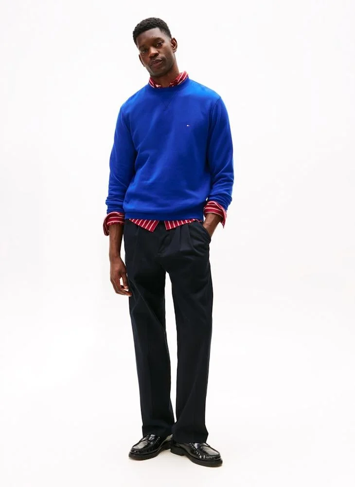 TOMMY HILFIGER  Essential Seasonal Fleece Pullover Sweatshirt for Men | Best Price UAE
