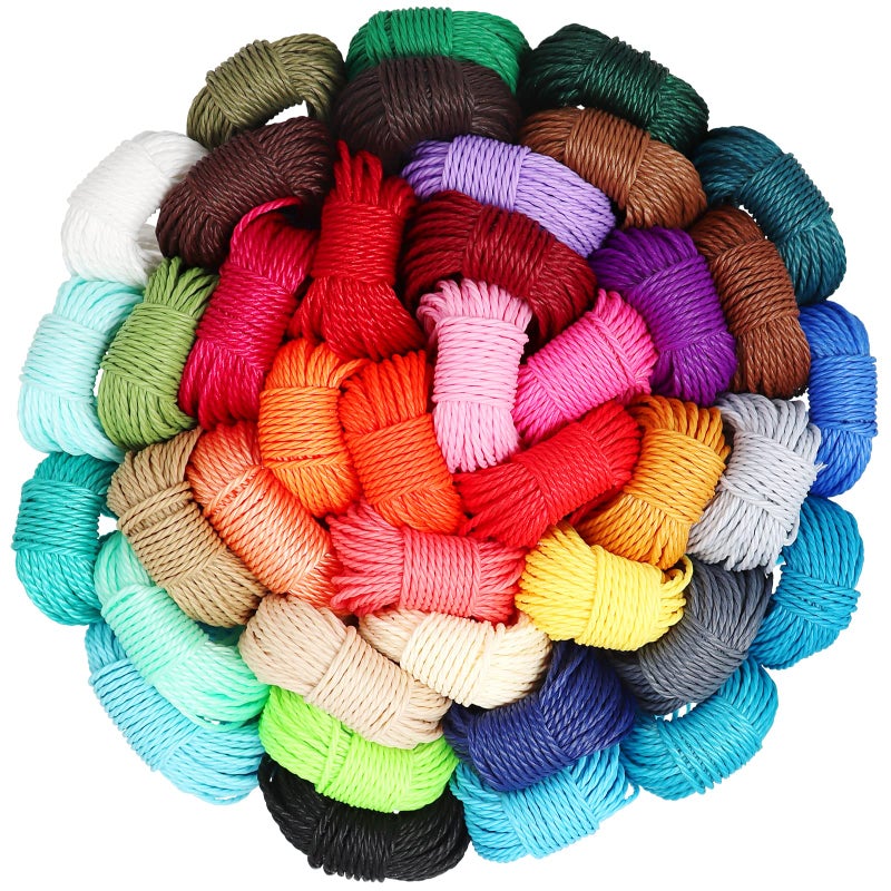 WillingTee 40 Colors 1mm Waxed Polyester Cord 437 Yard Waxed Bracelet Cord Wax String Cord Waxed Thread for DIY Bracelets Necklace Jewelry Making Friendship - Image 1
