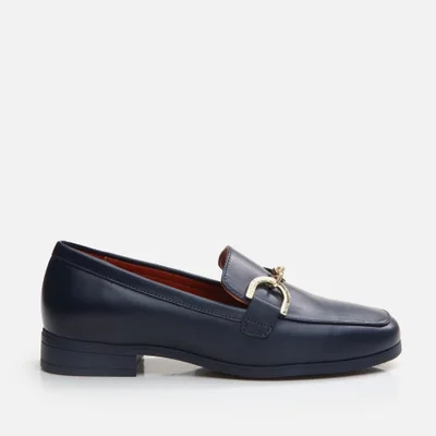 Hotiç 01AYH291750A680 GENUINE Leather Navy Blue Women's Loafer