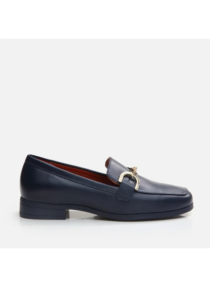 Hotiç 01AYH291750A680 GENUINE Leather Navy Blue Women's Loafer