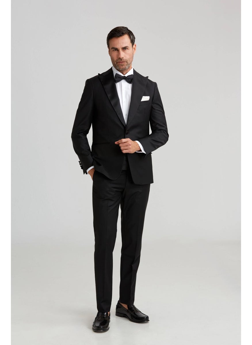 Bisse High Collar Tuxedo Black SM23Y22202_D99  - Image 3