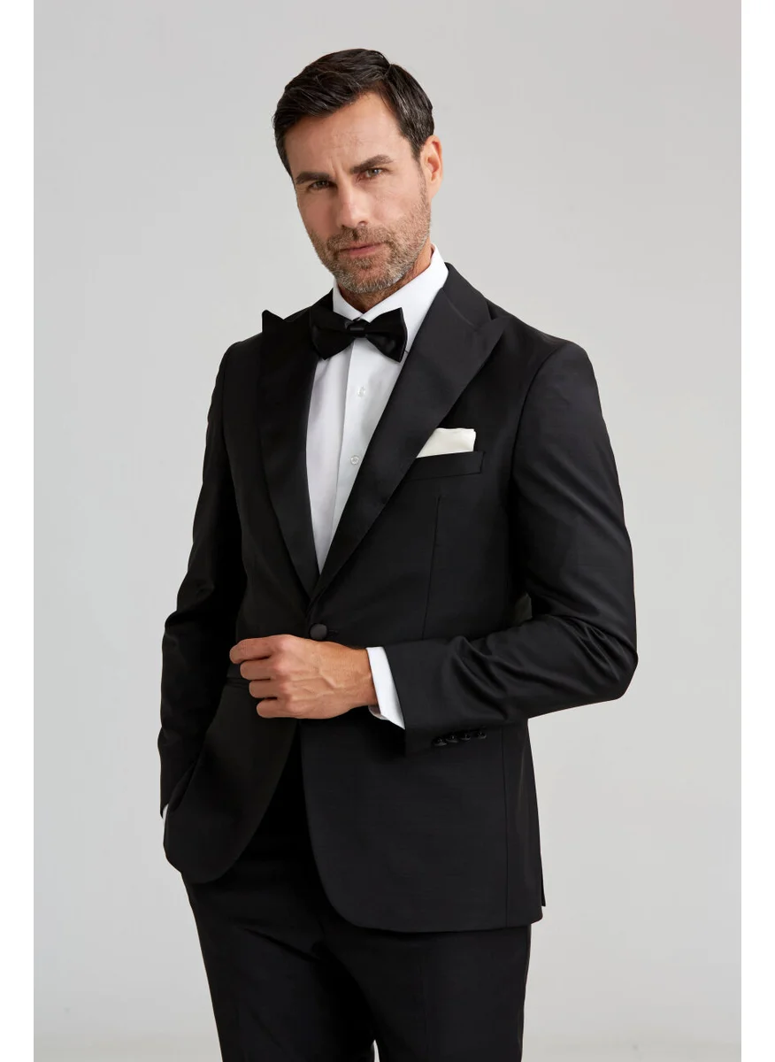 Bisse High Collar Tuxedo Black SM23Y22202_D99