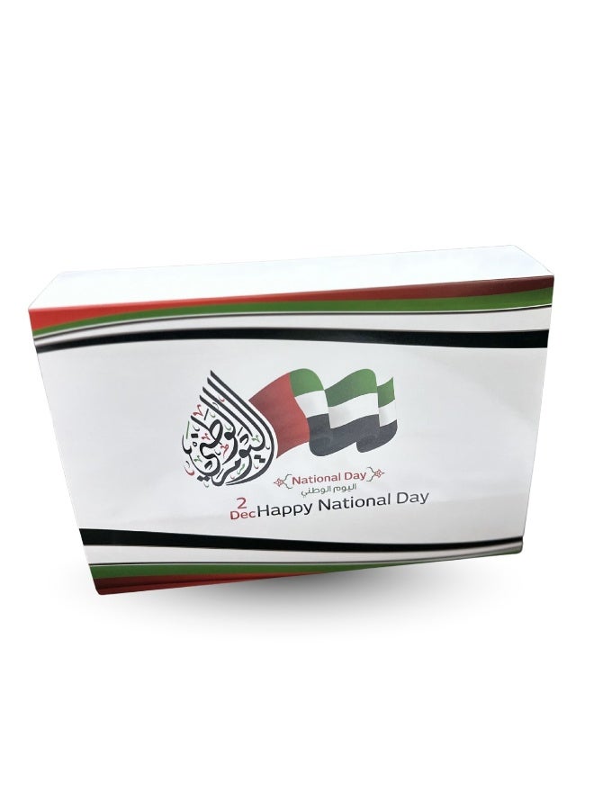 UAE National Day Empty Chocolate Boxes – 6pcs, Printable Party Favor Boxes, UAE Flag Theme