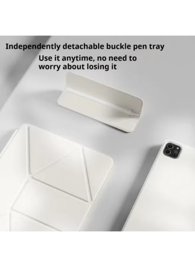 غطاء حماية مغناطيسي لجهاز iPad 10 (10.9") / iPad 11 (A16)【2025】، حامل متعدد الزوايا، غطاء حماية للجهاز اللوحي قوي جدًا ومفتوح بدون عوائق. غطاء فائق النحافة مع إبزيم قابل للفصل وحامل قلم قابل للفصل جديد مطور - Image 2