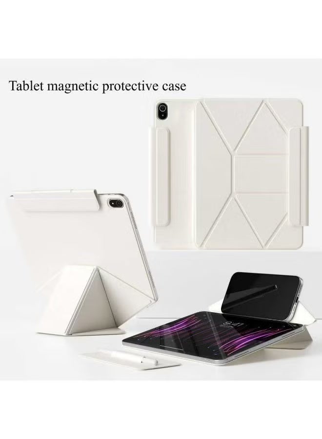 غطاء حماية مغناطيسي لجهاز iPad 10 (10.9") / iPad 11 (A16)【2025】، حامل متعدد الزوايا، غطاء حماية للجهاز اللوحي قوي جدًا ومفتوح بدون عوائق. غطاء فائق النحافة مع إبزيم قابل للفصل وحامل قلم قابل للفصل جديد مطور - Image 1
