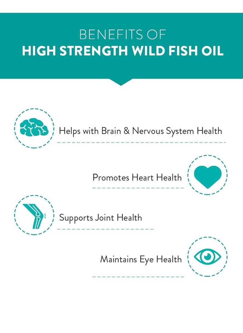 Swisse - Ultiboost Odourless High Strenght Wild Fish Oil Natural Source of OMEGA-3 Supports Heart, Brain And Eye Health, And Maintains Nervous System Health 1500 mg - 200 Soft Capsules - Image 1