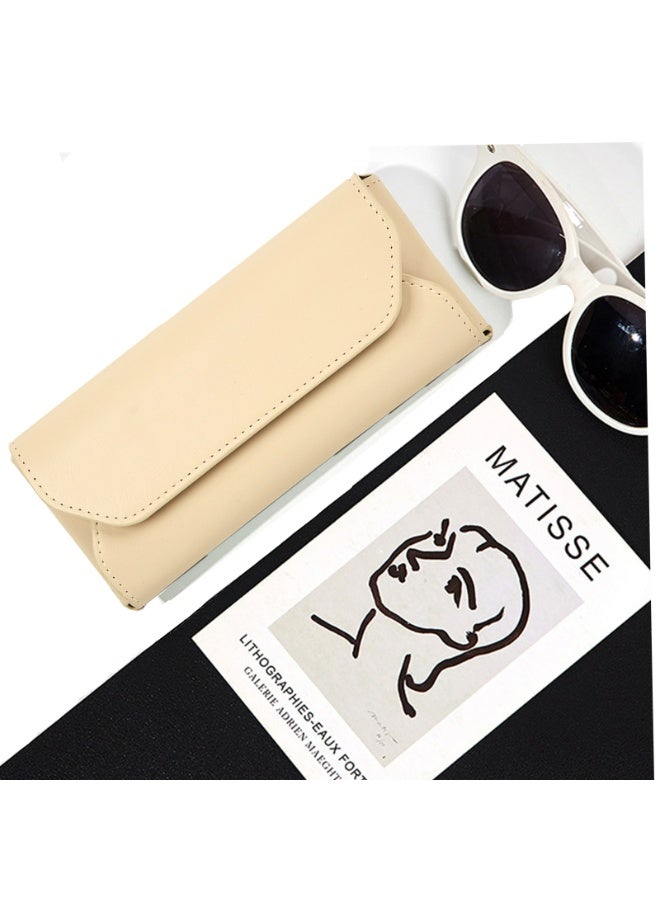 Classic Solid Color Anti Pressure Anti Wear Glasses Protection Box, Portable PU Waterproof Glasses Storage Bag - Image 3