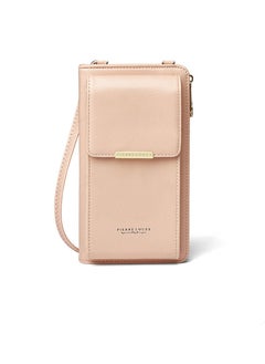 PIERRE LOUES Phone Bag For Women Crossbody,Phone Bag,Small Mobile Phone Crossbody Bag,Purse With Shoulder Strap，PU Leather,Cellphone Wallet ,Handbags,Touch Screen Mini Cell Phone With Crossbody Straps Bag 