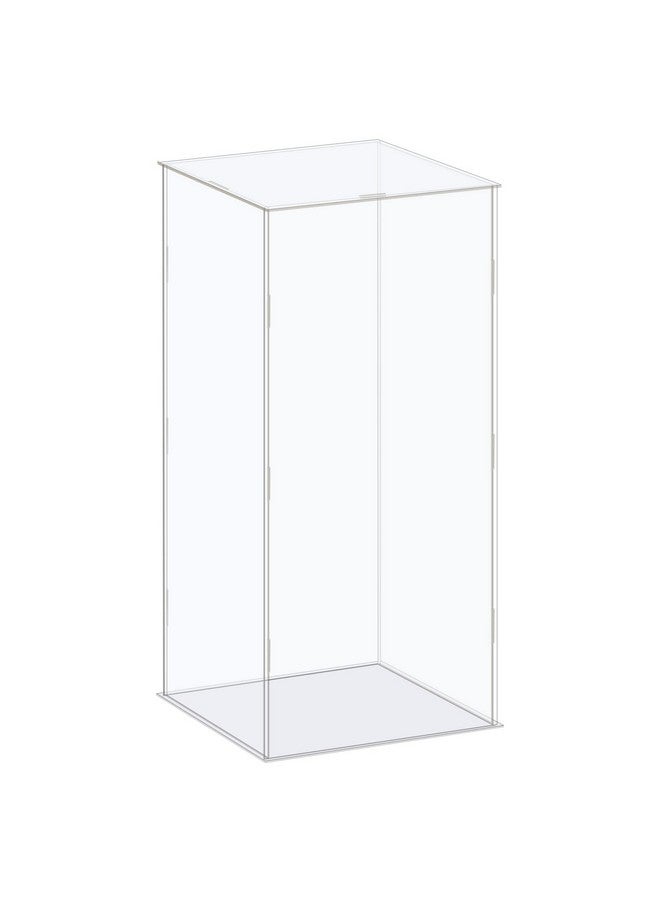 MECCANIXITY Acrylic Display Case Box Clear Dustproof Protection Showcase 6.3X6.3X14.1 Inch For Collectibles Display - Image 2