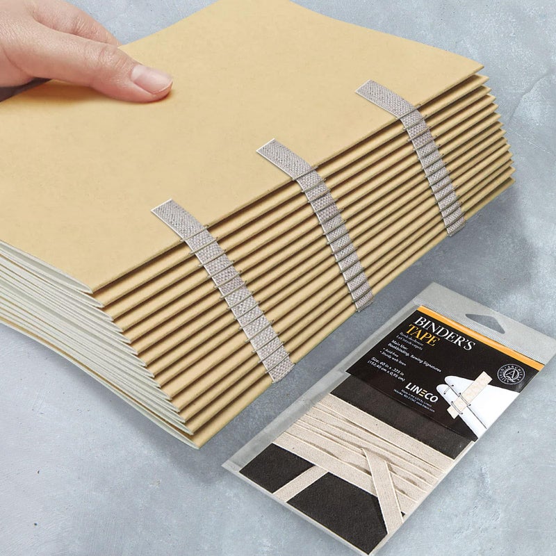 Lineco Acid-Free Linen Binding Book Tape, Ideal for Bookbinding, Sewing Signatures, Binder Conservator, or Arts Enthusiast, 60in x 3/8 in, Neutral Color. - Image 5
