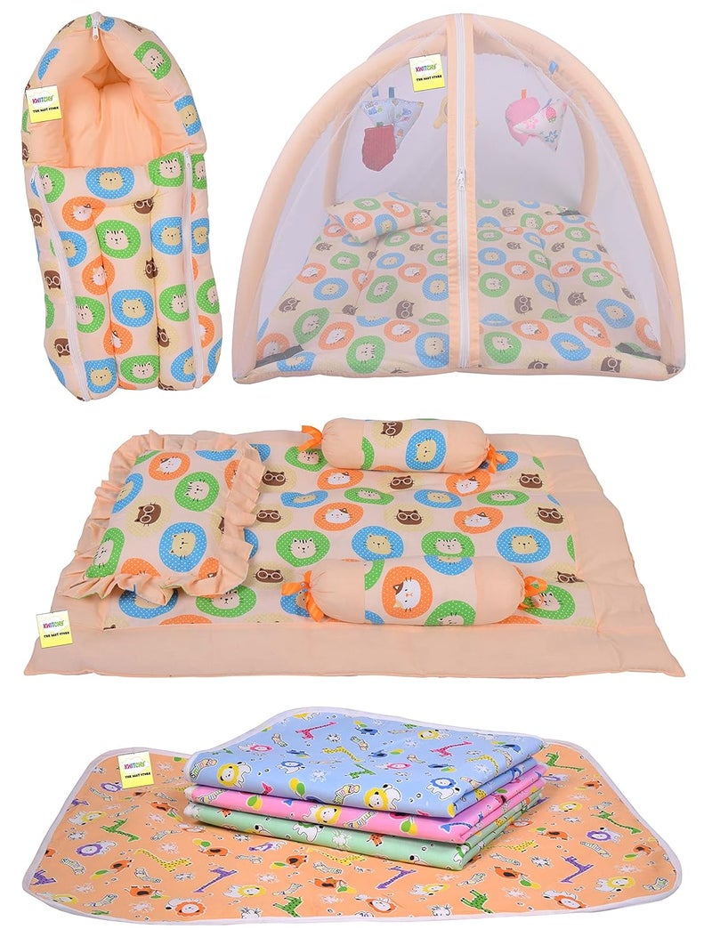 Kwitchy Baby Bedding Set for New Born Sleeping Essential Combo 06 Months 4PCS Set - Image 1