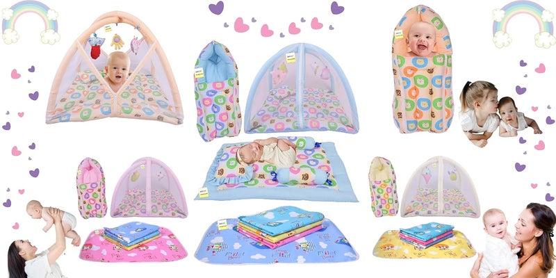 Kwitchy Baby Bedding Set for New Born Sleeping Essential Combo 06 Months 4PCS Set - Image 4