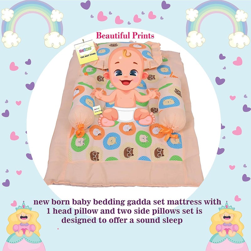 Kwitchy Baby Bedding Set for New Born Sleeping Essential Combo 06 Months 4PCS Set - Image 3