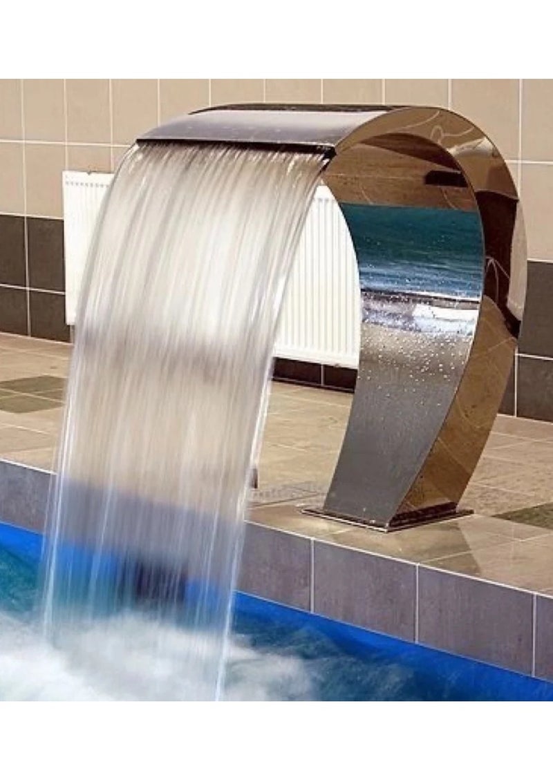 Radiant Steel Pool Waterfall Outlet 40 x 80  - Image 4